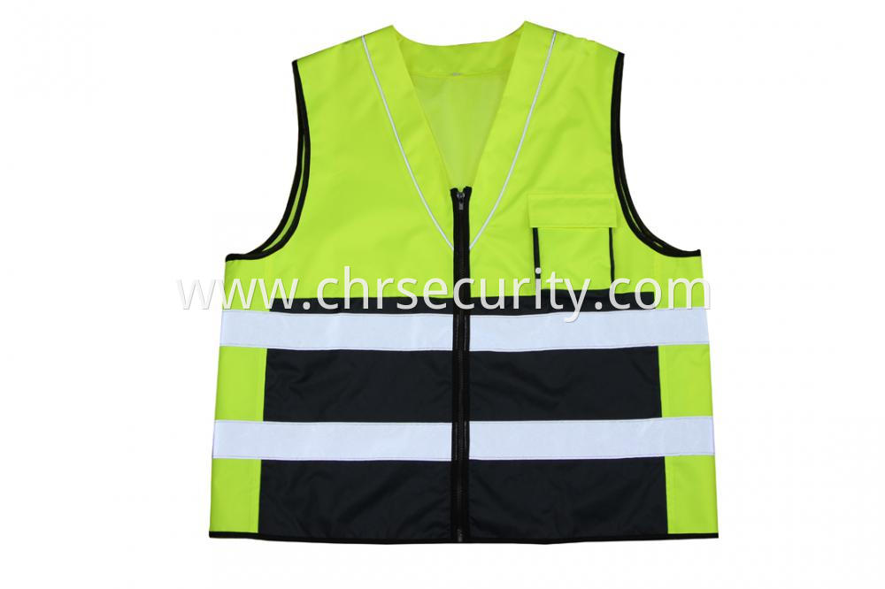 High visibility color safety vest